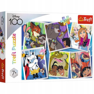 Puzzle 200 Bohaterowie Disney Trefl 7+
