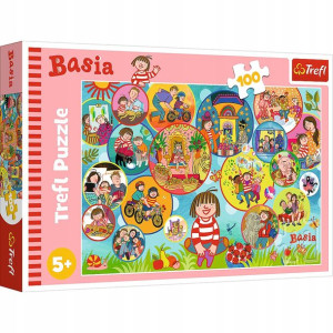 Puzzle 100 Spędź dzień z Basią Trefl 5+