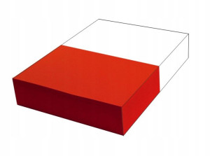Papier kolorowy A5 100g czerwony intens 500 ark