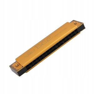 Harmonijka ustna 16 tonowa Bee Harmonica Złoty