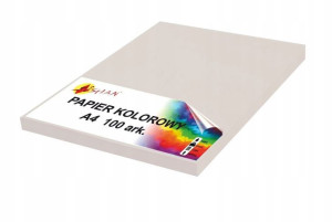 Papier kolorowy A4 100g beż piaskowy 100 arkuszy