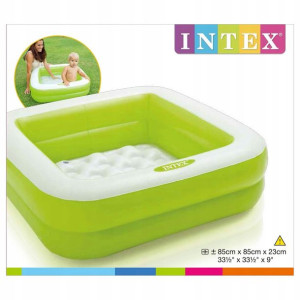 Basen dmuchany brodzik 86x86x25cm Intex Zielony
