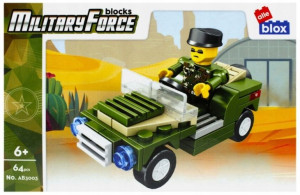 Klocki Militaria pojazdy Alleblox Samochód 64el