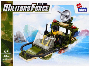 Klocki Militaria Pojazdy Alleblox Łódka 98el