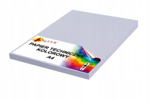 Papier techniczny A4 240g fioletowy pastelowy 50 a
