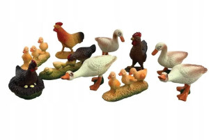 Figurki zwierzęta domowe v1 10 szt tuba Animal