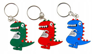 Brelok płaski Dinozaur 6cm Midex