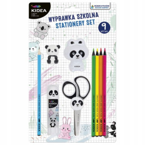Wyprawka szkolna 9el Panda Kidea