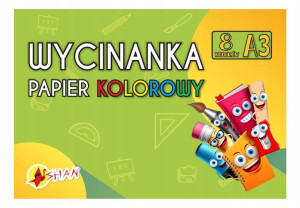 Papier Zeszyt do wycinanek A3 8k. Shan