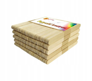 Patyczki kreatywne drewniane naturalne 11cm 250szt