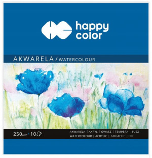 Blok akwarelowy 15x15cm 10k 250g Happy Color