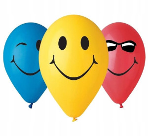 Balony premium 3 Uśmiechy 12"/5 szt