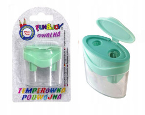 Temperówka owalna podwójna FunJoy Zielona