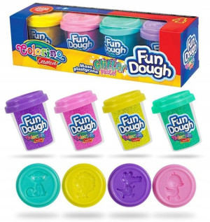 Masa plastyczna PASTEL BROKAT Fun Dough 4k 224g