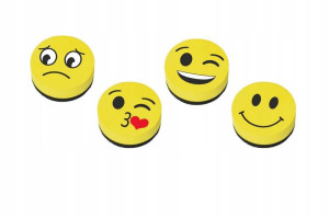 Gąbka magnetyczna do tablic suchościeralnych EMOJI