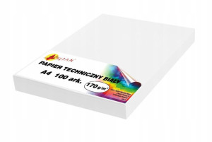 Papier techniczny brystol biały 170g 100 ark. A3