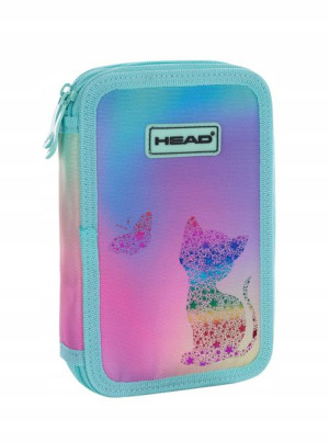 Piórnik podwójny Head Kitty Ombre Astrabag