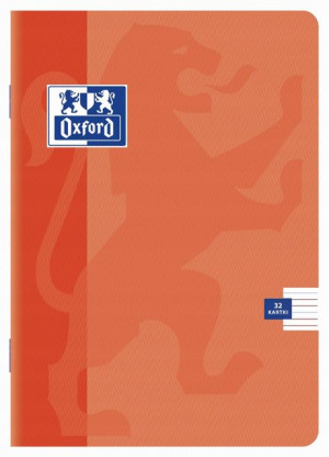 Zeszyt A5 32k linia wąska 90g Oxford pomarańczowy