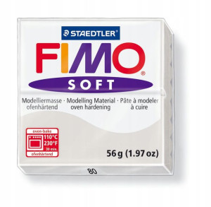 Masa termoutwardzalna FIMO SOFT 57g jasnoszara