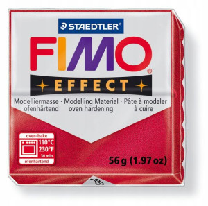 Masa plastyczna FIMO Effect 57g czerwona metaliczn