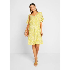 Bonprix Casualowa Sukienka Z Odkrytymi Ramionami Wzór 40-42 938676