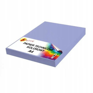 Papier techniczny A4 180g fioletowy 50 arkuszy