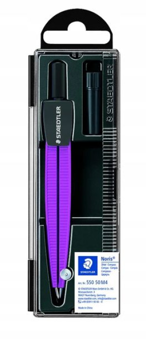 Cyrkiel szkolny z etui na grafity, Staedtler
