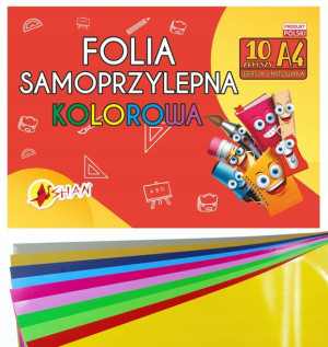 Folia samoprzylepna Wycinanka A4 10 arkuszy Shan