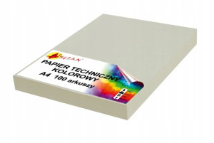 Papier techniczny A4 220g szary2 50 arkuszy