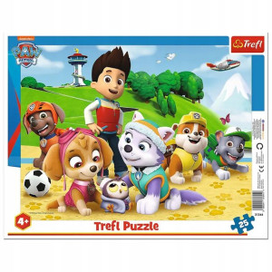 Puzzle ramkowe 25 Psi Patrol na tropie Trefl