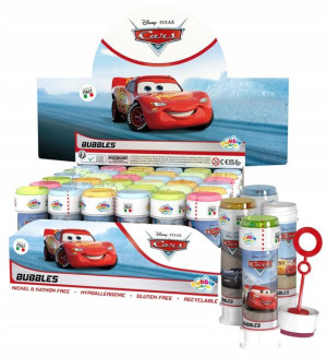Bańki mydlane display 36 szt 60 ml Auta Cars