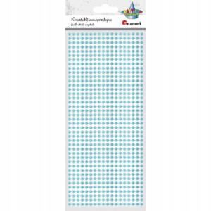 Kryształki samoprzylepne zielone 3mm 738 szt