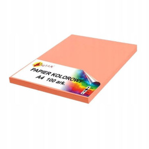 Papier kolorowy A4 80g grejpfrutowy 100 arkuszy