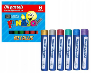 Pastele olejne metaliczne SHINE 6 kolorów FunJoy