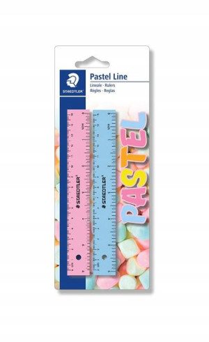 Linijka 15 cm 2 sztuki kolory pastelowe Staedtler