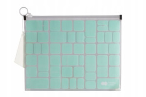 Teczka B5 Happy Color na suwak Trend Zielona TG