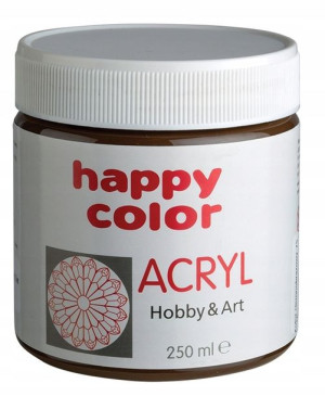 Farba akrylowa Happy Color 250ml czarna
