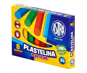 Plastelina 8 kolorów Astra