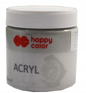 Farba akrylowa Happy Color 250ml srebrna nr 6989
