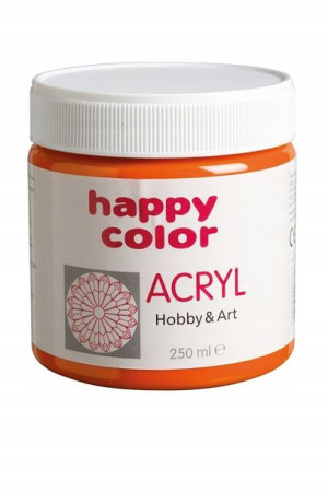 Farba akrylowa Happy Color 250ml pomarańczowa
