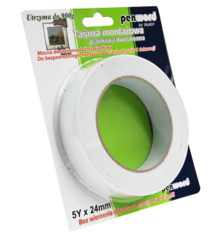 Taśma dwustronna montażowa 24 mm długość 5m