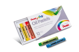 Pastele olejne 12 kolorów Pentel