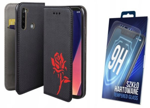 Etui Magnet Do Xiaomi Redmi Note 8t Róża + Szkło