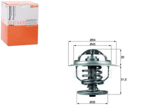 Termostat Vw 87c 1,9tdi 2,0tdi Audi Seat Skoda Beh