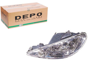 Reflektor Peugeot 206 H7 98- Le Przeźroczysty Depo