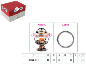 Termostat Hyundai 88c Eps