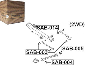 Tuleja Wahacza Subaru Tył Impreza 00-07 2wd Febest