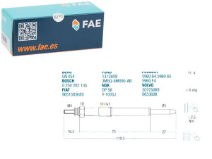 Świeca Żarowa Citroen Fiat Ford Peugeot Volvo Fae