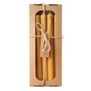 Zestaw świec stołowych z wosku pszczelego 25cm 4 szt. Lyson