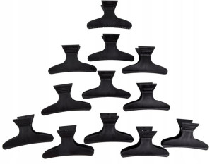 Ponik's Klamry fryzjerskie, klips 12 sztuk, 8cm
